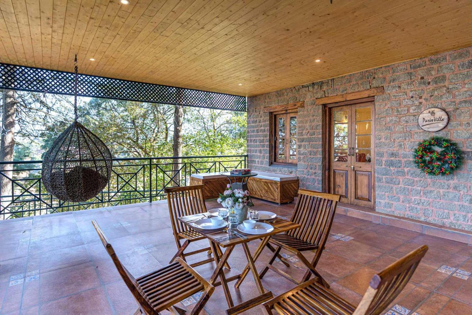 Stayvista At Paris Villa With Pvt Pool & Valley View Kasauli Exteriér fotografie